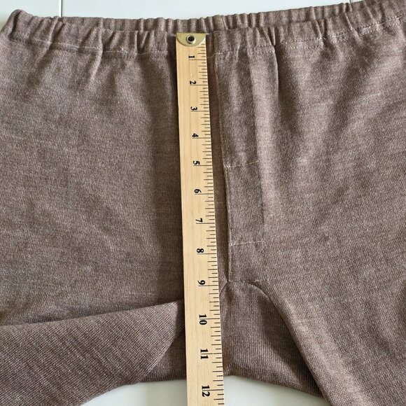 Vintage Apollo Baselayer Pants Men 32 M/L Beige Long Johns Double Knit Wool Warm - Picture 5 of 14